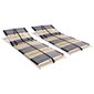 vidaXL gultas redeles, 2 gab., ar 42 līstītēm, 7 zonas, 80x200 cm цена и информация | Gultas restes | 220.lv