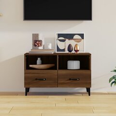TV galdiņš, brūns ozols, 80x36x50cm, koka cena un informācija | TV galdiņi | 220.lv