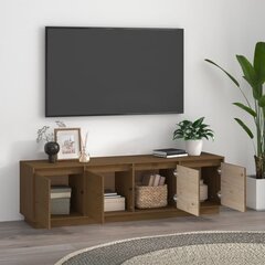 vidaXL TV skapītis, medus brūns, 156x37x45 cm, priedes masīvkoks цена и информация | Тумбы под телевизор | 220.lv