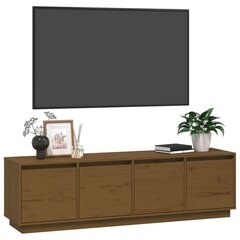 vidaXL TV skapītis, medus brūns, 156x37x45 cm, priedes masīvkoks цена и информация | Тумбы под телевизор | 220.lv