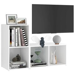 vidaXL TV plaukti, 2 gab., balti, 72x35x36,5 cm, skaidu plāksne цена и информация | Тумбы под телевизор | 220.lv