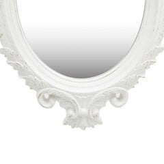 vidaXL sienas spogulis, pils interjera stils, 56x76 cm, balts цена и информация | Зеркала | 220.lv