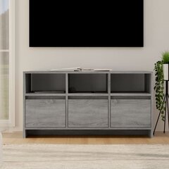 vidaXL TV skapītis, pelēcīga ozola krāsa, 102x37,5x52,5 cm цена и информация | Тумбы под телевизор | 220.lv