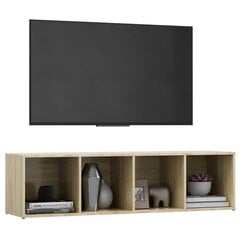 vidaXL TV plaukts, 142,5x35x36,5 cm, ozolkoka krāsa, skaidu plāksne цена и информация | Тумбы под телевизор | 220.lv