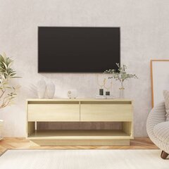 vidaXL TV skapītis, ozolkoka krāsa, 102x41x44 cm, skaidu plāksne цена и информация | Тумбы под телевизор | 220.lv