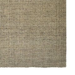 vidaXL paklājs, dabīgs sizals, 80x300 cm, pelēkbrūns cena un informācija | Paklāji | 220.lv