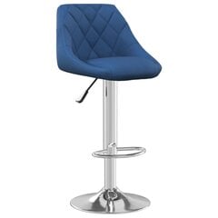 Bāra krēsli vidaXL, 2 gab., zili cena un informācija | Virtuves un ēdamistabas krēsli | 220.lv