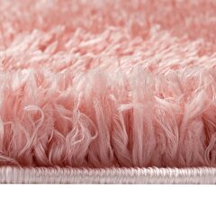 vidaXL paklājs, pinkains, rozā, 160x230 cm, 50 mm цена и информация | Ковры | 220.lv
