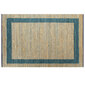 vidaXL paklājs, roku darbs, džuta, zils, 160x230 cm cena un informācija | Paklāji | 220.lv