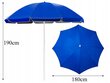 Saliekams pludmales lietussargs, Heckermann, 190x180cm, zils cena un informācija | Saulessargi, markīzes un statīvi | 220.lv