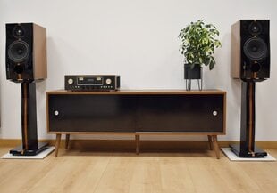 SONOROUS RETRO koka rtv skapis RTRA-140-VIC-BLK platums 140 cm cena un informācija | TV galdiņi | 220.lv