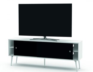 SONOROUS RETRO koka rtv skapis RTRA-140-WHT-BLK platums 140 cm cena un informācija | TV galdiņi | 220.lv