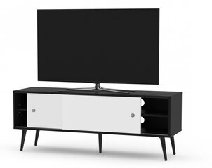 SONOROUS RETRO koka rtv skapis RTRA-140-BLK-WHT platums 140 cm cena un informācija | TV galdiņi | 220.lv