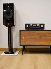 SONOROUS RETRO koka rtv skapis RTRA-140-BLK-CWN platums 140 cm cena un informācija | TV galdiņi | 220.lv