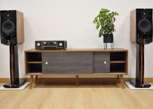 SONOROUS RETRO koka rtv skapis RTRA-140-VIC-BNW platums 140 cm cena un informācija | TV galdiņi | 220.lv