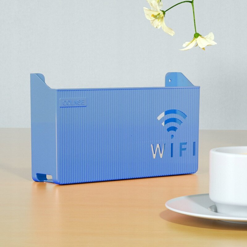 WIFI SWITCH ROUTER sienas turētājs zils cena un informācija | Plaukti | 220.lv