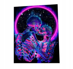 Настенное украшение UV FLUORESCENT IMAGE GOBELIN ODBLASK 150x150cm Love цена и информация | Картины | 220.lv