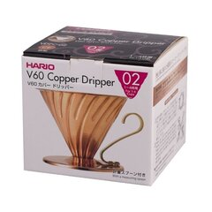 Hario V60-02 Медный металлический дриппер цена и информация | Кухонные принадлежности | 220.lv