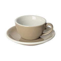 "Loveramics Taupe Egg - 150ml Flat White Cup & Saucer" цена и информация | Стаканы, фужеры, кувшины | 220.lv