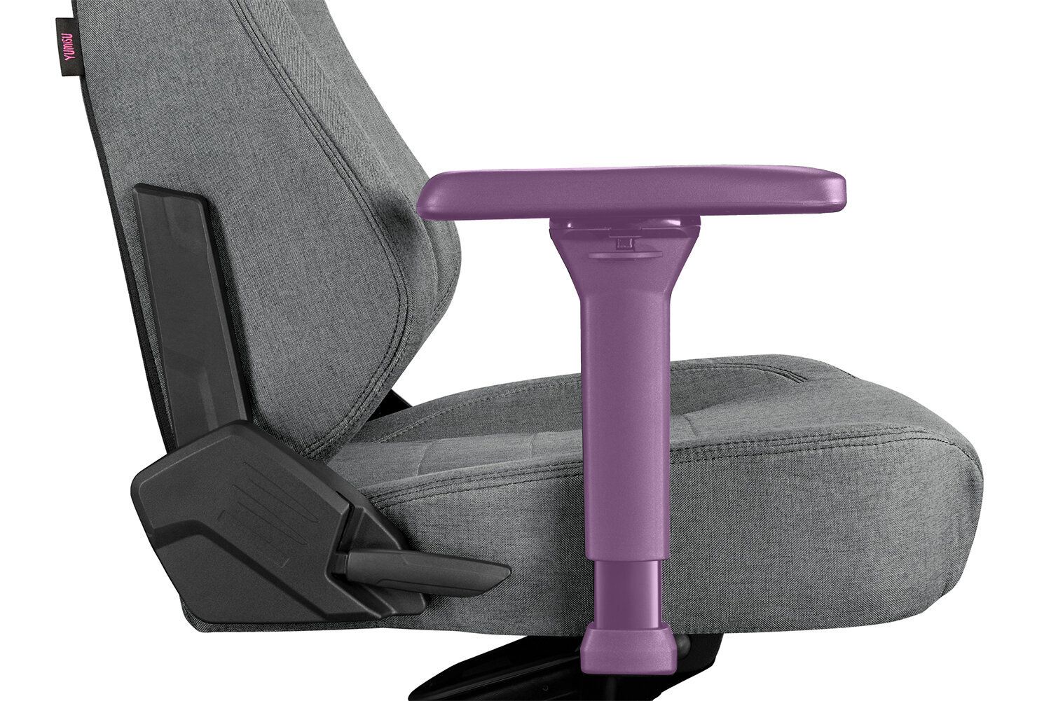 Datora krēsls Yumisu 2054 Magnetic Cloud Black spēlētājiem, auduma polsterējums, gaiši pelēks-melns cena un informācija | Biroja krēsli | 220.lv