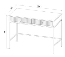Консольные столы Maggiore FURNLUX CLASSIC, 104x50x77 cm, черный цена и информация | Столы-консоли | 220.lv