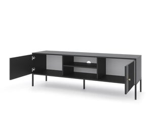 Tv galdiņi Iseo FURNLUX CLASSIC, 154x50x50 cm, melna cena un informācija | TV galdiņi | 220.lv