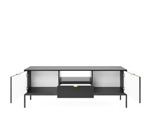 Tv galdiņi Avon FURNLUX CLASSIC, 154x39x56 cm, melna cena un informācija | TV galdiņi | 220.lv