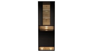 Витрина Vision FURNLUX CLASSIC, 60x40x180 cm, черный цена и информация | Витрины, серванты | 220.lv