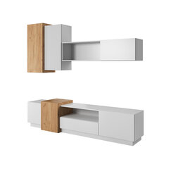 Piekaramais skapis 3D FURNLUX CLASSIC, 220x45x185 cm, balta cena un informācija | Sekcijas | 220.lv