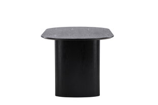 Обеденные столы Isolde FURNLUX CLASSIC, 90x180x75 cm, черный цена и информация | Кухонные и обеденные столы | 220.lv