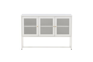 Vitrina Malla FURNLUX CLASSIC, 120x40x80 cm, balta cena un informācija | Vitrīnas, bufetes | 220.lv