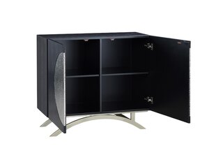 Komode Stilig FURNLUX PREMIUM, 100x40x89 cm, melna cena un informācija | Skapīši viesistabai | 220.lv