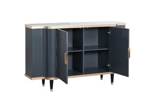 Komode Stilig FURNLUX PREMIUM, 150x40x92 cm, tumšipelēka cena un informācija | Skapīši viesistabai | 220.lv