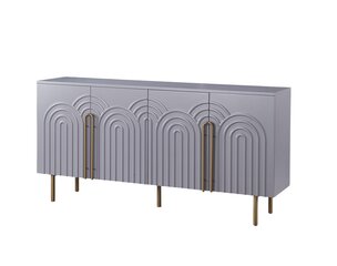 Komode Stilig FURNLUX PREMIUM, 180x40x88 cm, gaišipelēka cena un informācija | Skapīši viesistabai | 220.lv