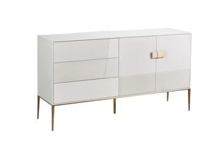 Komode Stilig FURNLUX PREMIUM, 160x40x86 cm, balta cena un informācija | Skapīši viesistabai | 220.lv