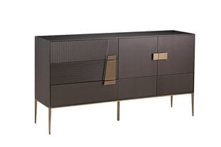 Komode Stilig FURNLUX PREMIUM, 160x40x86 cm, pelēka cena un informācija | Skapīši viesistabai | 220.lv