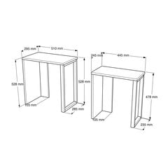 Журнальные столики Ocean FURNLUX CLASSIC, 51x30x53 cm, белый цена и информация | Журнальные столики | 220.lv