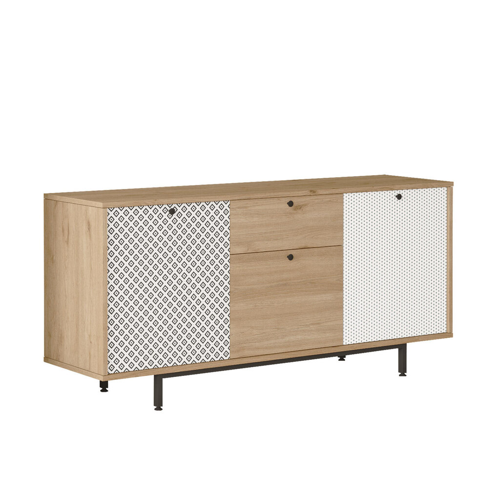 Komode Crea FURNLUX CLASSIC, 160x45x74 cm, bēša цена и информация | Skapīši viesistabai | 220.lv