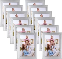Giftgarden 12 gabaliņu sudraba fotorāmis 13x18 cm cena un informācija | Foto rāmji, foto albumi | 220.lv