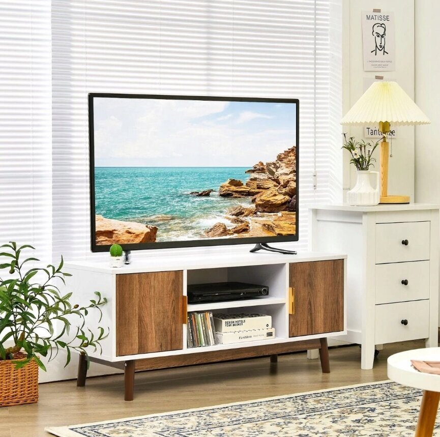 Iebūvēts TV skapis Costway, 109x45,7x38 cm цена и информация | TV galdiņi | 220.lv