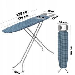 Gludināmais dēlis 110x30cm saliekams ar standarta gludekļa turētāju cena un informācija | Veļas gludināšana | 220.lv