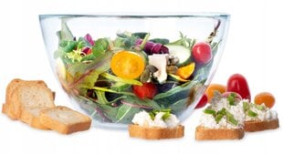 Salātu bļoda, Stikla bļoda augļu salātiem, 17cm cena un informācija | Trauki, šķīvji, pusdienu servīzes | 220.lv
