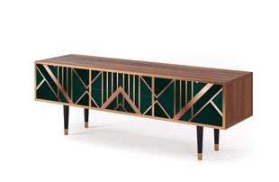 TV skapis T4 Emerald Gatsby L 170 cm, rieksts cena un informācija | Kumodes | 220.lv