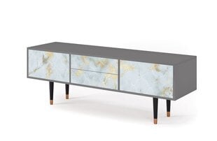 TV skapis ar 2 atvilktnēm un 2 durvīm L 170 cm, Golden Waves Grey cena un informācija | Kumodes | 220.lv