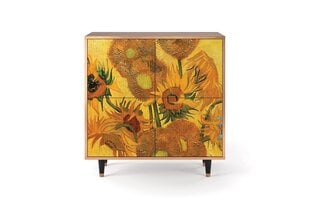 Комод BS3 Sunflowers By Vincent Van Gogh L 94 cm, орех цена и информация | Комоды | 220.lv