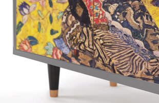 Комод BS3 Lady With Fan By Gustav Klimt L 94 cm, серый цена и информация | Комоды | 220.lv