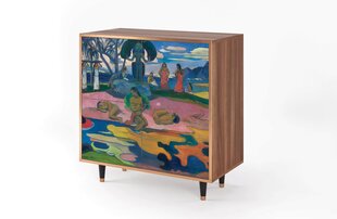 Комод BS3 Day Of The God By Paul Gauguin L 94 cm, орех цена и информация | Комоды | 220.lv