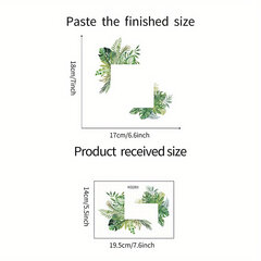 '1 шт. наклейка на переключатель тропического зеленого растения' цена и информация | Аксессуары для ванной комнаты | 220.lv
