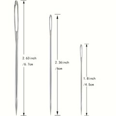 'игла для ручного шитья, игла с большим отверстием, игла для старика, бытовая игла с большим ушком, тонкая длинная, традиционная ручная швейная игла для шитья одежды, игла для лоскутного одеяла, маленькая игла, игла для вышивания' цена и информация | Аксессуары для ванной комнаты | 220.lv