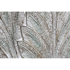 Gultas galvgalvis DKD Home Decor Balts Bronza Koks MDF (183 x 3 x 121 cm) cena un informācija | Gultas | 220.lv